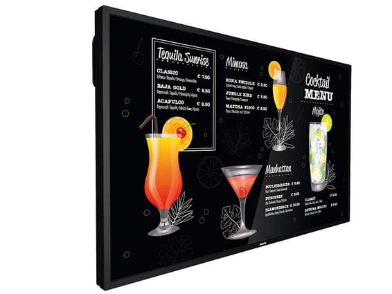 Philips Signage Solutions 65BDL3117P Écran plat de signalisation numérique 165,1 cm (65") ADS 750 cd/m² 4K Ultra HD Noir 24/7