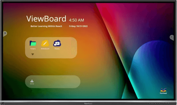 Écran interactif Viewsonic ViewBoard® 75"4k (IFP7550-5F)