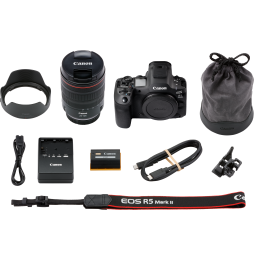 Appareil photo hybride Canon EOS R5 Mark II + Objectif RF 24-105mm F4L IS USM (6536C016AA)