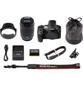 Appareil photo hybride Canon EOS R5 Mark II + Objectif RF 24-105mm F4L IS USM (6536C016AA)