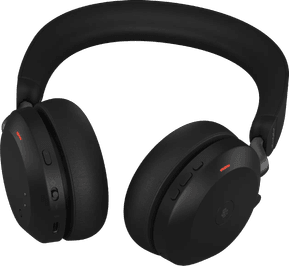 Micro-casque sans fil Jabra Evolve2 75 USB-A UC avec socle de recharge - Noir (27599-989-989) — image 5