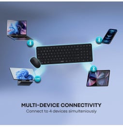 Ensemble sans fil souris + clavier Rapoo 9320M (AZERTY Français)