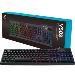 Clavier gaming rétroéclairé Rapoo V50S - AZERTY