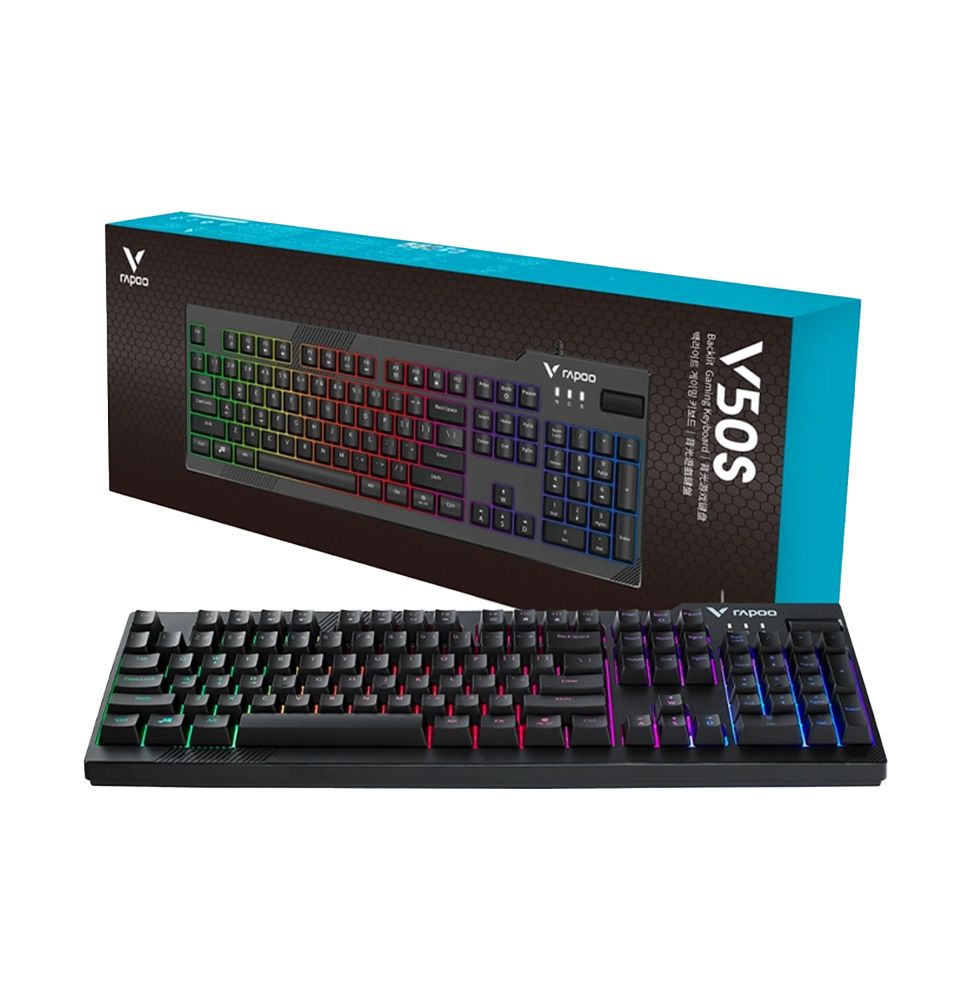 Clavier gaming rétroéclairé Rapoo V50S