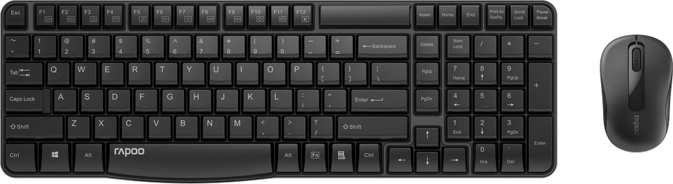 طقم لوحة مفاتيح وفأرة لاسلكي Rapoo X1800S (AZERTY فرنسي) — صورة 2