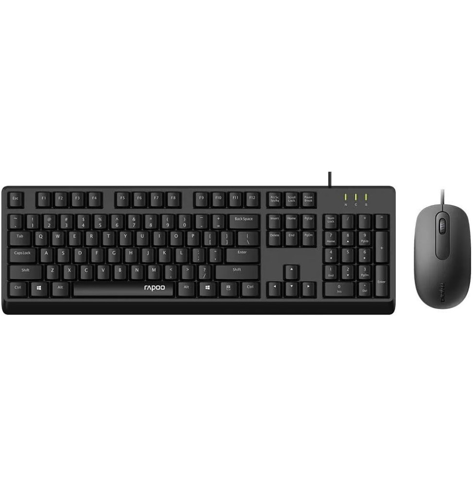 Ensemble filaire souris + clavier Rapoo X130PRO (AZERTY Français)