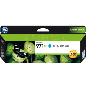 HP 971XL Cyan - Cartouche d'encre HP d'origine...