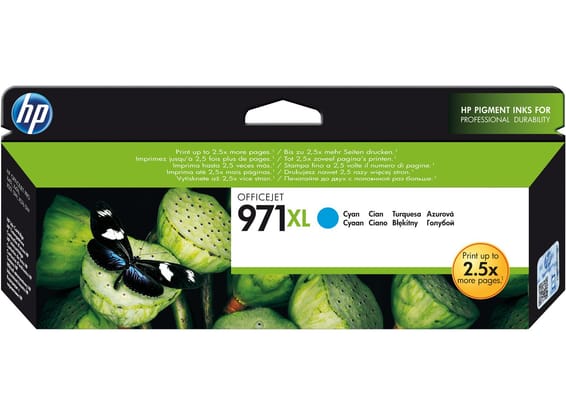 HP 971XL Cyan - Cartouche d'encre HP d'origine (CN626AE)