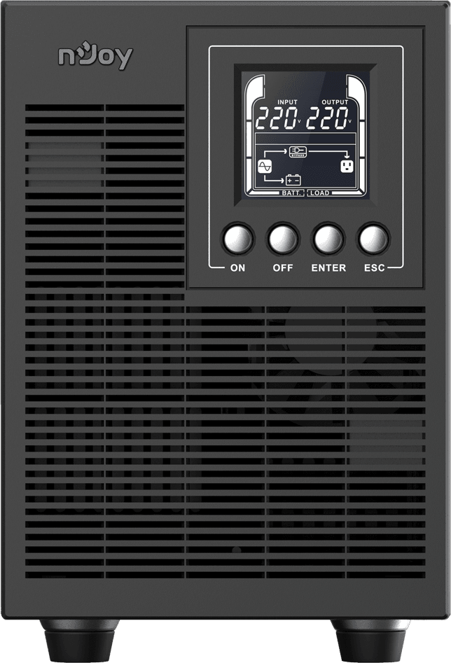 جهاز UPS تحويل مزدوج (On-line) nJoy Echo Pro 2000 - 1600 W / 2000 VA - 4 مقابس FR (UPOL-OL200EP-CG) — صورة 1