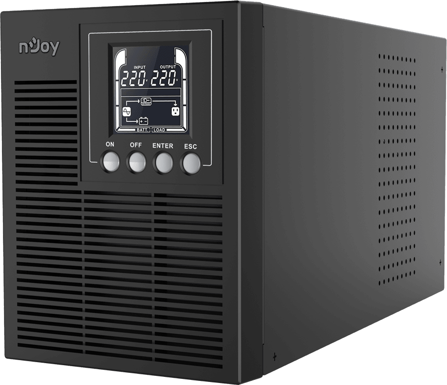 جهاز UPS On-line nJoy Echo Pro 1000 - 800 W / 1000 VA - 3 مقابس Schuko (UPOL-OL100EP-CG) — صورة 3