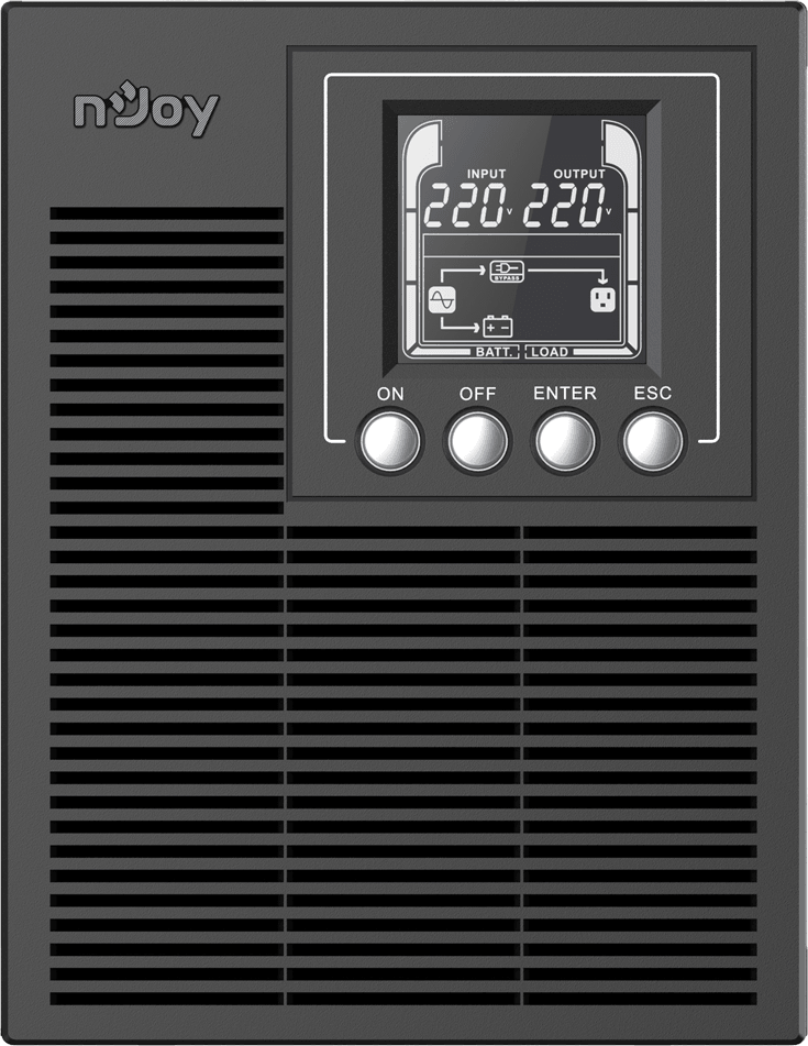 جهاز UPS On-line nJoy Echo Pro 1000 - 800 W / 1000 VA - 3 مقابس Schuko (UPOL-OL100EP-CG) — صورة 1