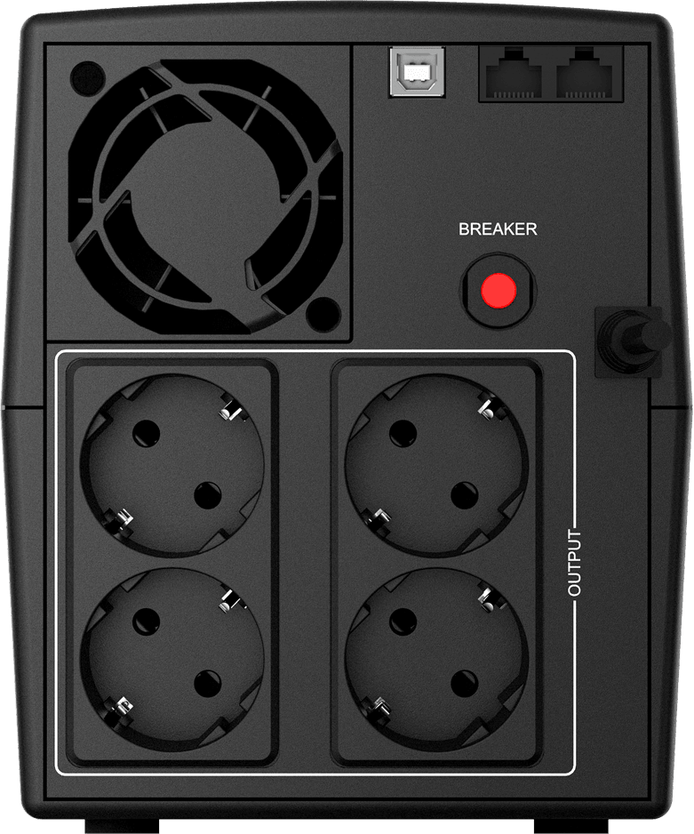 Onduleur Line-interactive nJoy Keen 2000 USB - 1200 W / 2000 VA - 4 prises FR (UPLI-LI200KU-CG) — image 2