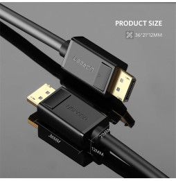 Câble Ugreen DisplayPort 1.2 Mâle vers Mâle - 1 mètre (10244)