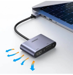 Adaptateur Ugreen USB-A 3.0 Mâle vers HDMI / VGA (20518)