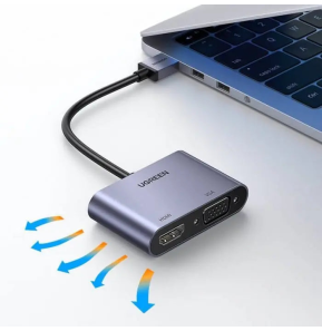 Adaptateur Ugreen USB-A 3.0 Mâle vers HDMI / VGA (20518)