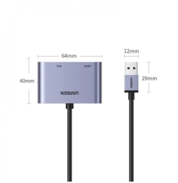 Adaptateur Ugreen USB-A 3.0 Mâle vers HDMI / VGA (20518)