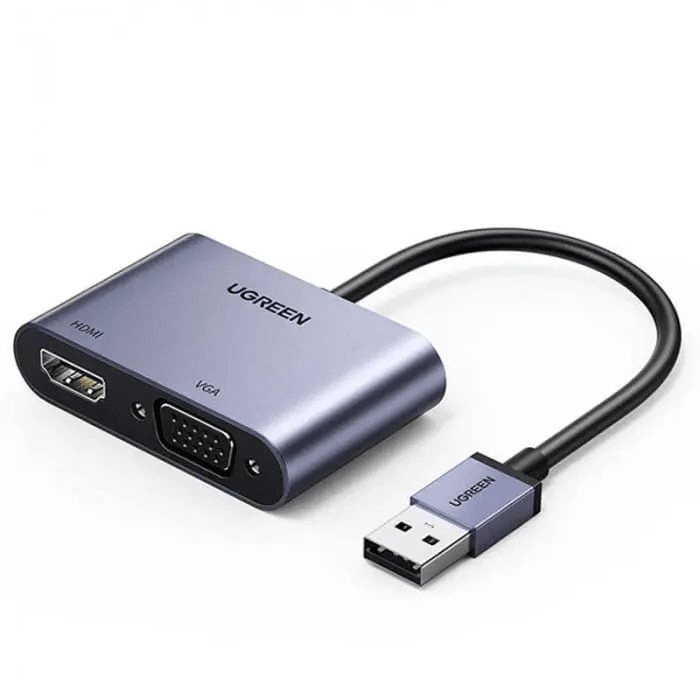 Ugreen USB-A 3.0 Male to HDMI / VGA Adapter (20518) — image 1
