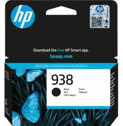 HP 938 Noir - Cartouche d'encre HP d'origine (4S6X8PE)