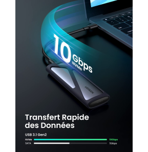 Boitier disque dur SSD externe Ugreen Nvme M2 (10902)