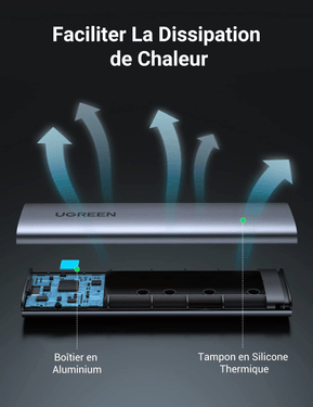 Boitier disque dur SSD externe Ugreen Nvme M2 (10902) — image 6