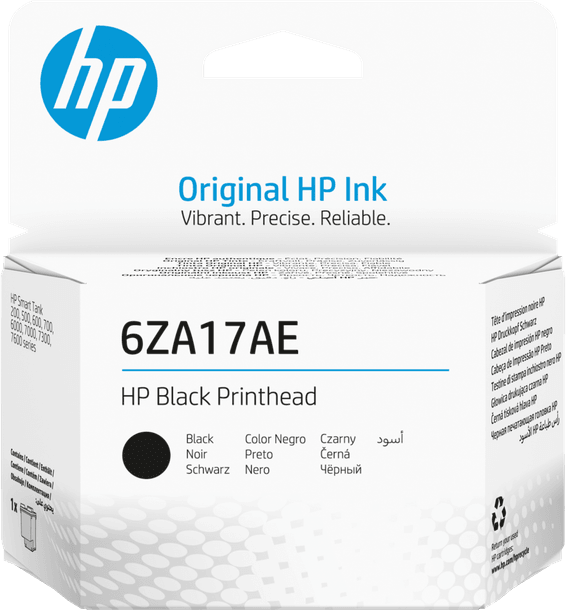 Tête d'impression HP noire (6ZA17AE)