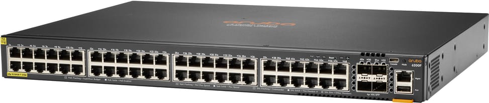 جهاز Switch مُدار HPE Aruba 6200F 48 منفذ فئة 4 PoE 4 منافذ SFP 370W (JL727B) — صورة 2