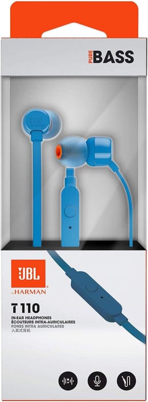 Écouteurs JBL Tune 110 Intra-auriculaire Bleu (JBLT110BLU) — image 3