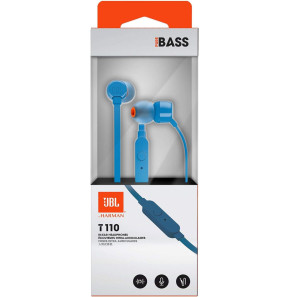 Écouteurs JBL Tune 110 Intra-auriculaire Bleu (JBLT110BLU)