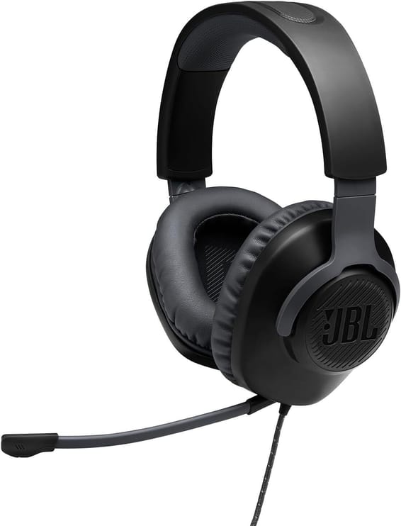 Casque gaming JBL Quantum 100 - Jack 3,5 mm Noir (JBLQUANTUM100BLK)