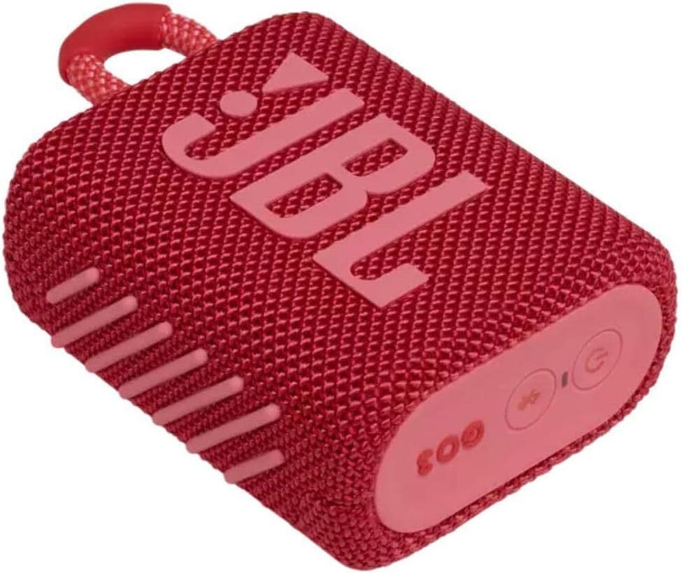 مكبر صوت محمول Bluetooth JBL Go 3 - أحمر (JBLGO3RED) — صورة 1