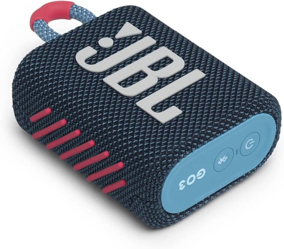 Enceinte Bluetooth portable JBL Go 3 - Bleu / Rose (JBLGO3BLUP)
