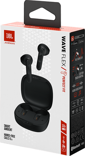 Écouteurs Bluetooth JBL Wave Flex TWS - Noir (JBLWFLEXBLK) — image 4