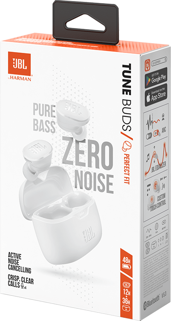 Écouteurs Bluetooth JBL Tune Buds - Blanc (JBLTBUDSWHT) — image 9