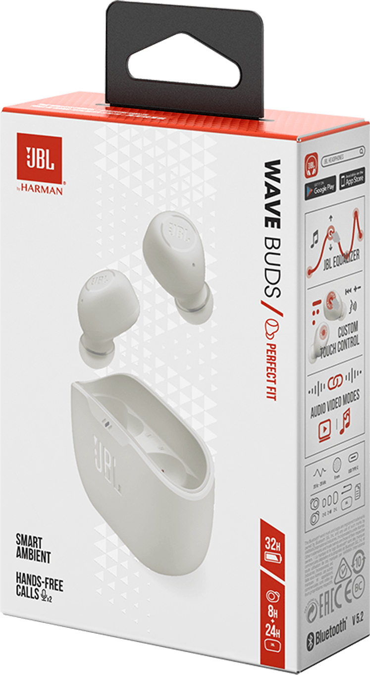 JBL Wave Buds Bluetooth Earbuds - White (JBLWBUDSWHT) — image 10
