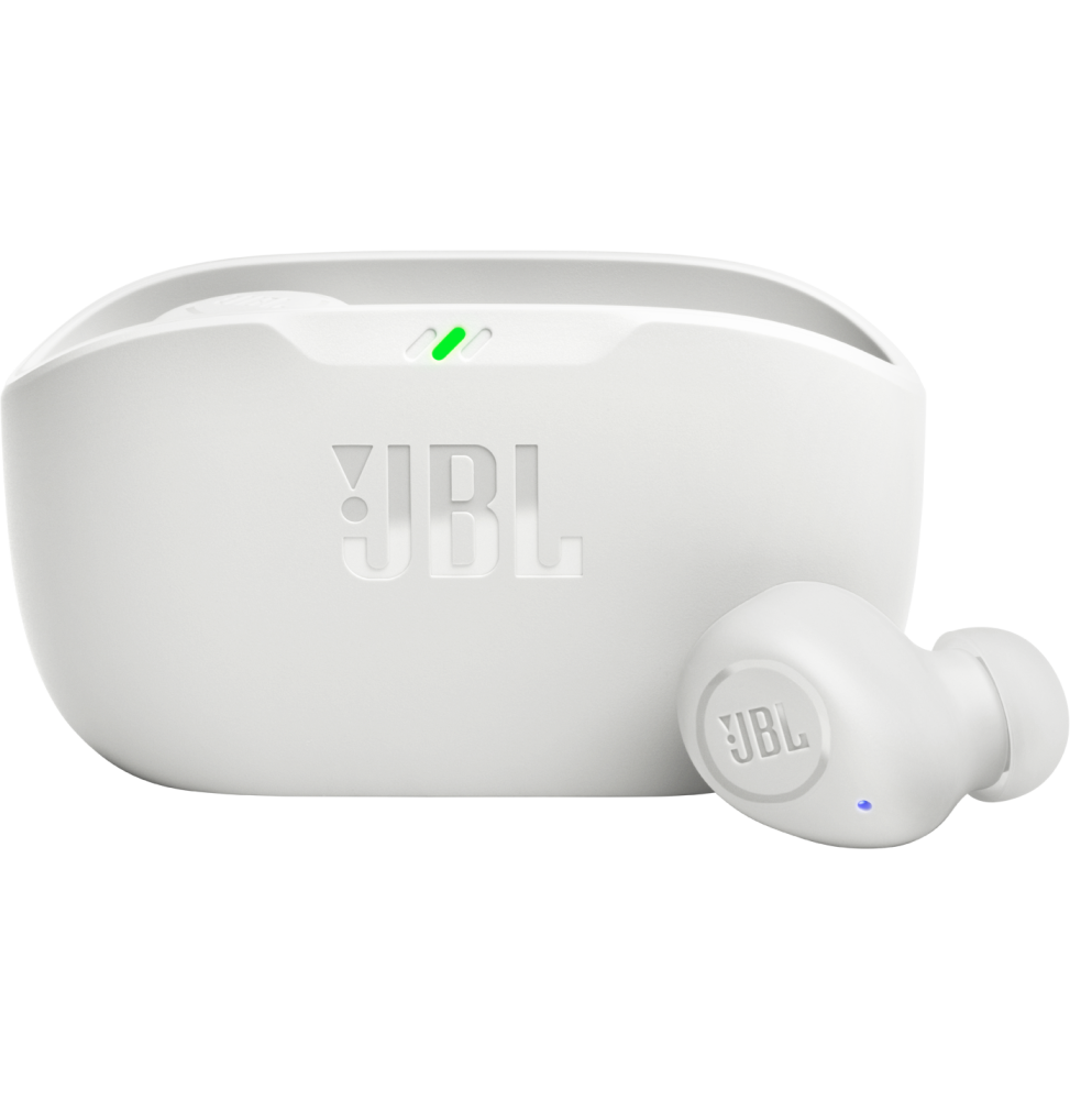 Écouteurs Bluetooth JBL Wave Buds - Blanc (JBLWBUDSWHT)