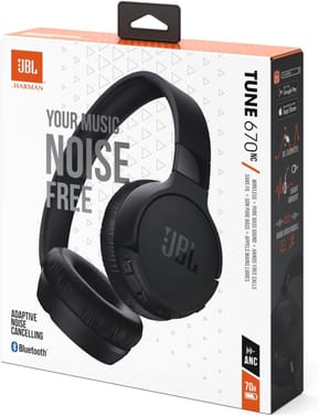Casque Bluetooth JBL Tune 670NC à réduction de bruit - Noir (JBLT670NCBLK) — image 8
