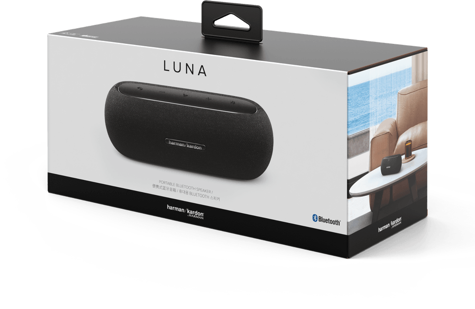 مكبر صوت محمول Bluetooth Harman Kardon Luna - أسود (HKLUNABLKEU) — صورة 11