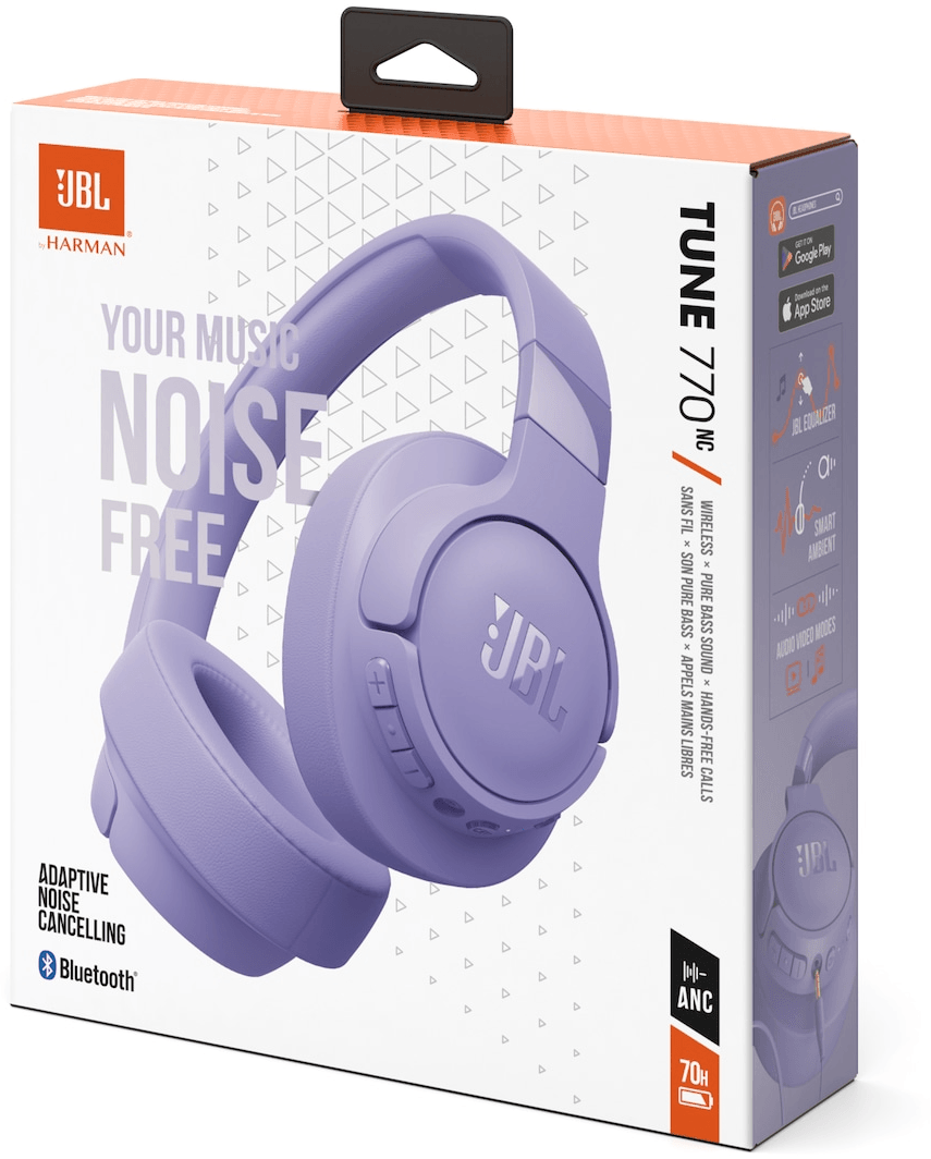 JBL Tune 770NC Noise-Cancelling Bluetooth Headphones - Purple (JBLT770NCPUR) — image 11