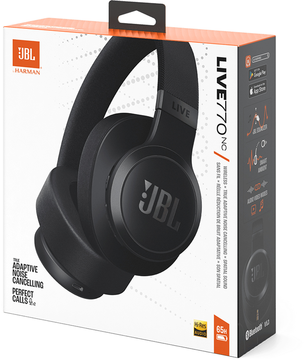 Casque Bluetooth JBL Live 770NC à réduction de bruit - Noir (JBLLIVE770NCBLK) — image 11