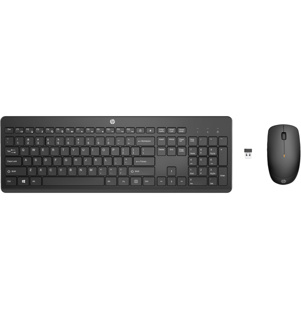 Ensemble clavier et souris sans fil HP 235 - AZERTY (1Y4D0UT)