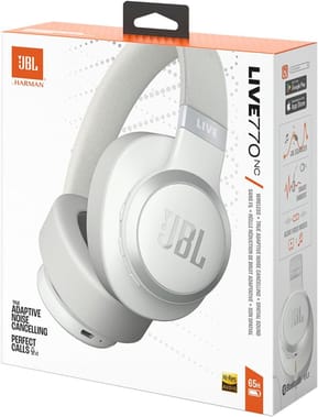 Casque Bluetooth JBL Live 770NC à réduction de bruit - Blanc (JBLLIVE770NCWHT) — image 6