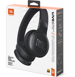 Casque Bluetooth JBL Live 670NC à réduction de bruit - Noir (JBLLIVE670NCBLK)