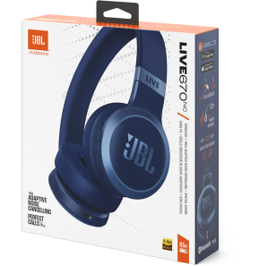 Casque Bluetooth JBL Live 670NC à réduction de bruit - Blue (JBLLIVE670NCBLU)