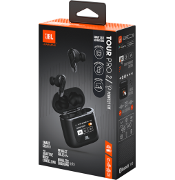 Écouteurs Bluetooth JBL Tour Pro 2 à réduction de bruit - Noir (JBLTOURPRO2BLK)