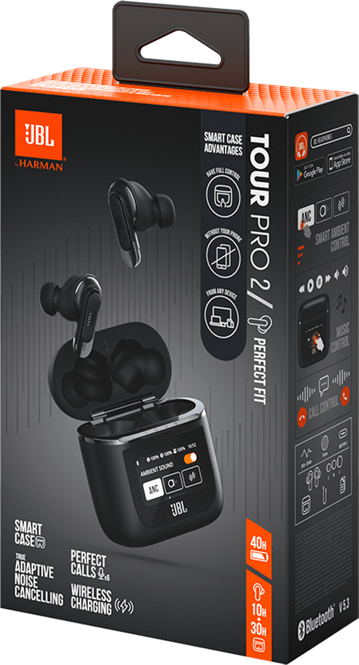 Écouteurs Bluetooth JBL Tour Pro 2 à réduction de bruit - Noir (JBLTOURPRO2BLK) — image 12