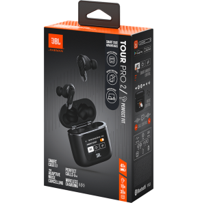 Écouteurs Bluetooth JBL Tour Pro 2 à réduction de bruit - Noir (JBLTOURPRO2BLK)