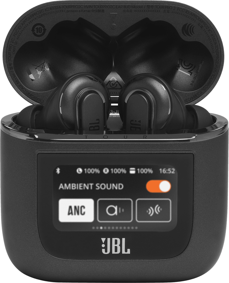 Écouteurs Bluetooth JBL Tour Pro 2 à réduction de bruit - Noir (JBLTOURPRO2BLK) — image 2