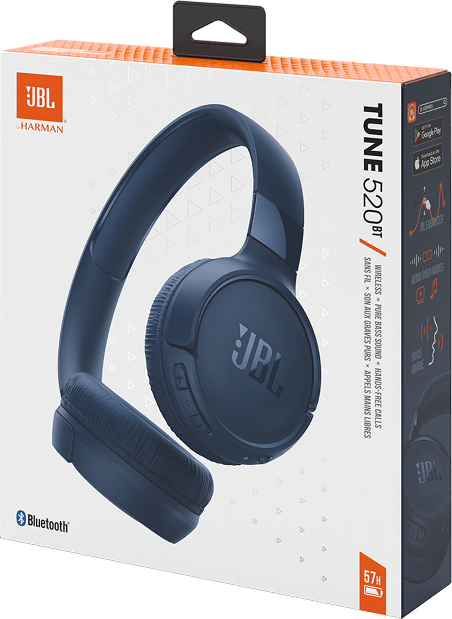 JBL Tune 520BT Bluetooth Headphones - Blue (JBLT520BTBLUEU) — image 11