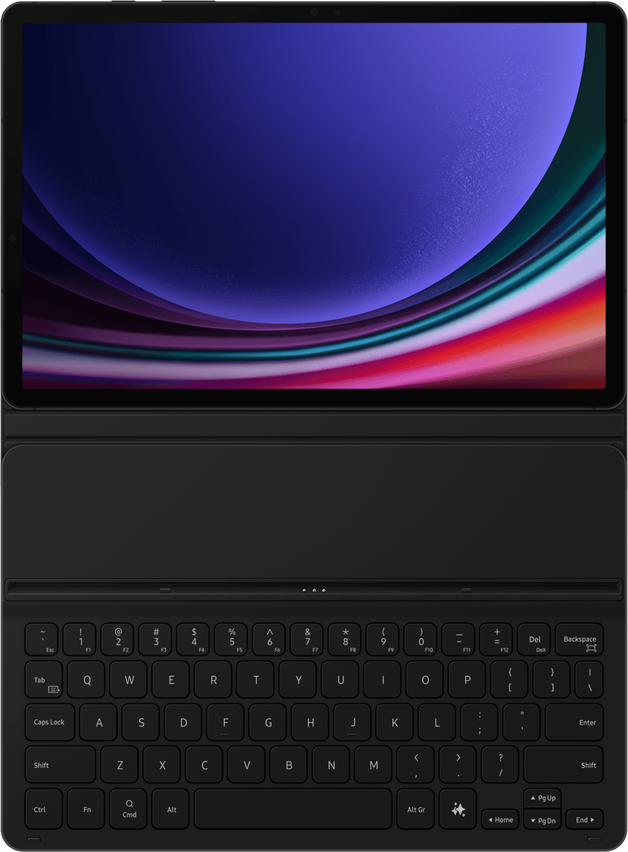 لوحة مفاتيح Samsung Book Cover لـ Galaxy Tab S9 بمفتاح ذكاء اصطناعي (EF-DX720BBFGBE) — صورة 2