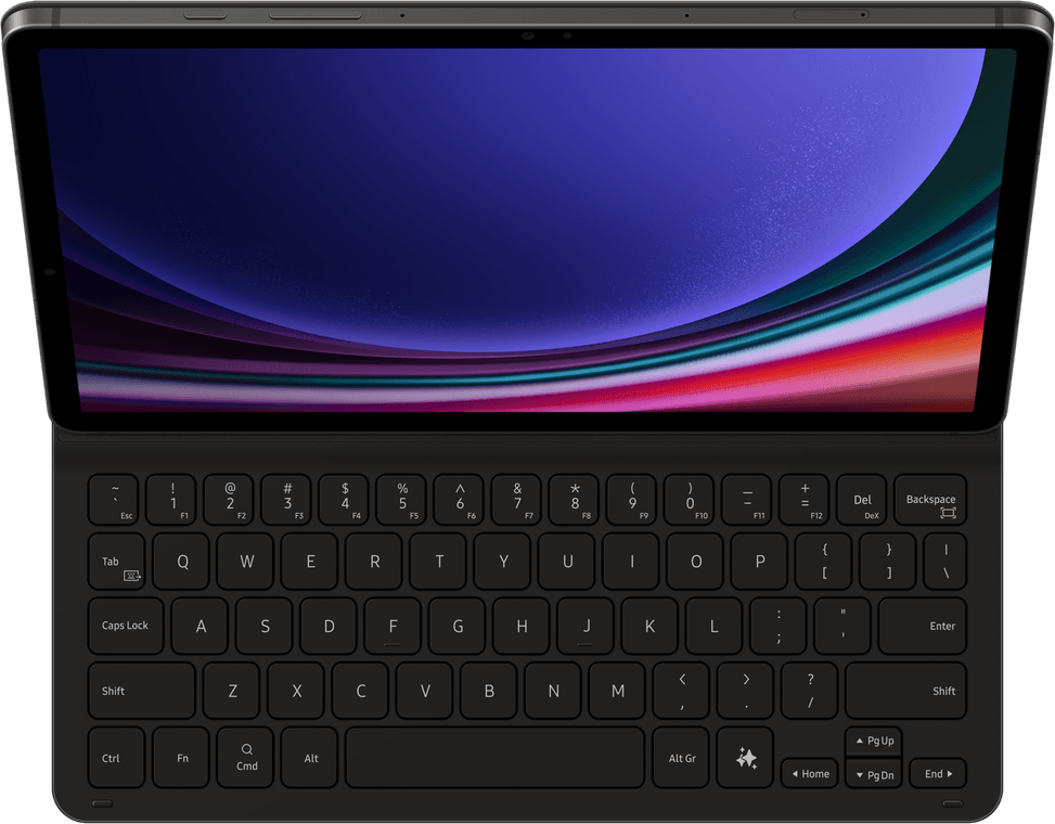 لوحة مفاتيح Samsung Book Cover لـ Galaxy Tab S9 بمفتاح ذكاء اصطناعي (EF-DX720BBFGBE) — صورة 3